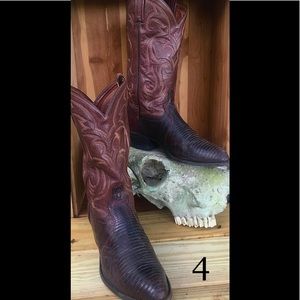 VINTAGE Western Tony Lama Exotic Cowboy Boots